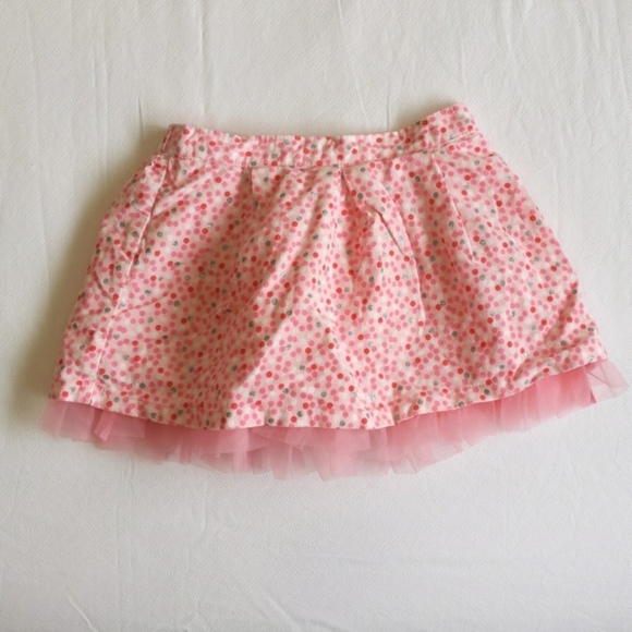 gymboree enchanted winter pink confetti dot corduroy skirt 2T toddler girls - Picture 2 of 7